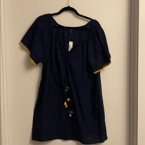 Navy swim coverup